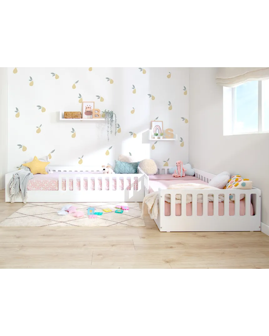Habitación para hermanos Montessori | Cama Montessori Creta