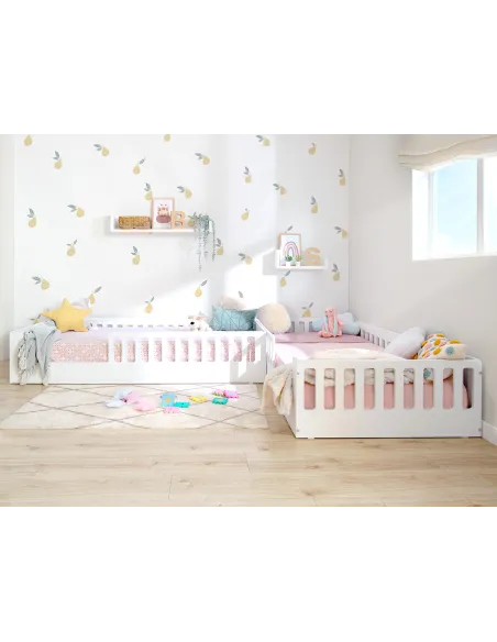 Habitación para hermanos Montessori | Cama Montessori Creta