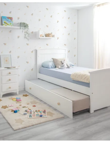 Cama con cama inferior curvo