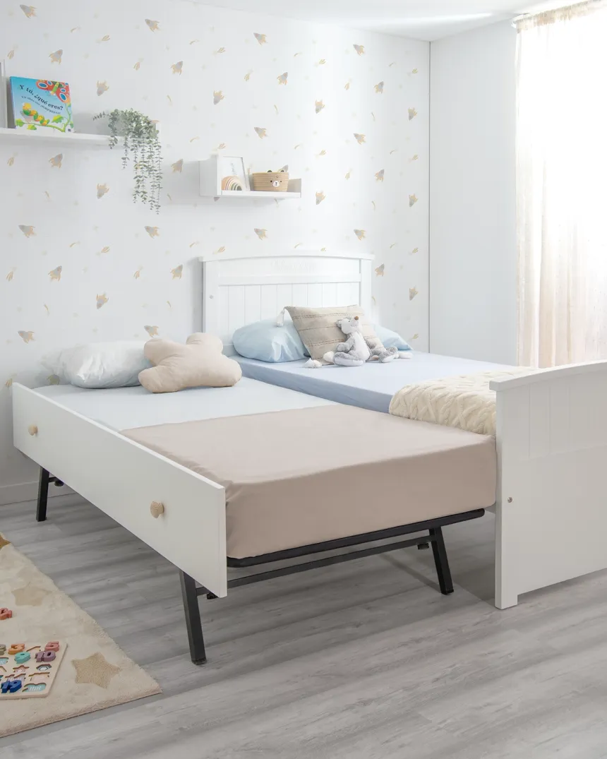 Cama con nido infantil modelo curvo