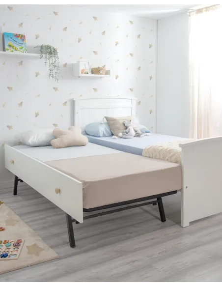Cama con nido infantil modelo curvo