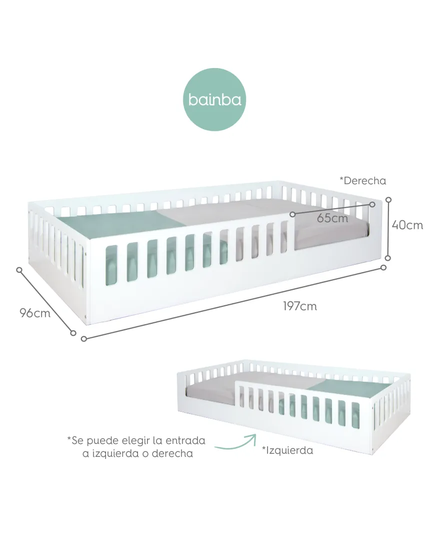 Habitación para hermanos Montessori | Cama Montessori Creta