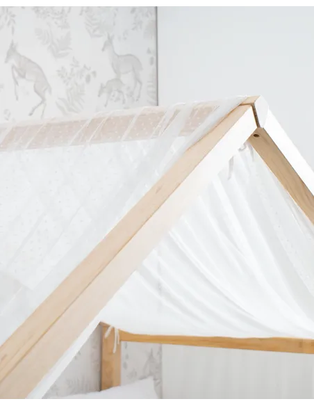 Dormitorio evolutivo completo | Cama Montessori cabaña y accesorios