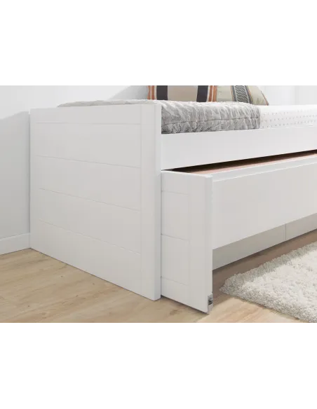 Habitación para hermanos con cama y zona de estudio doble / Promo