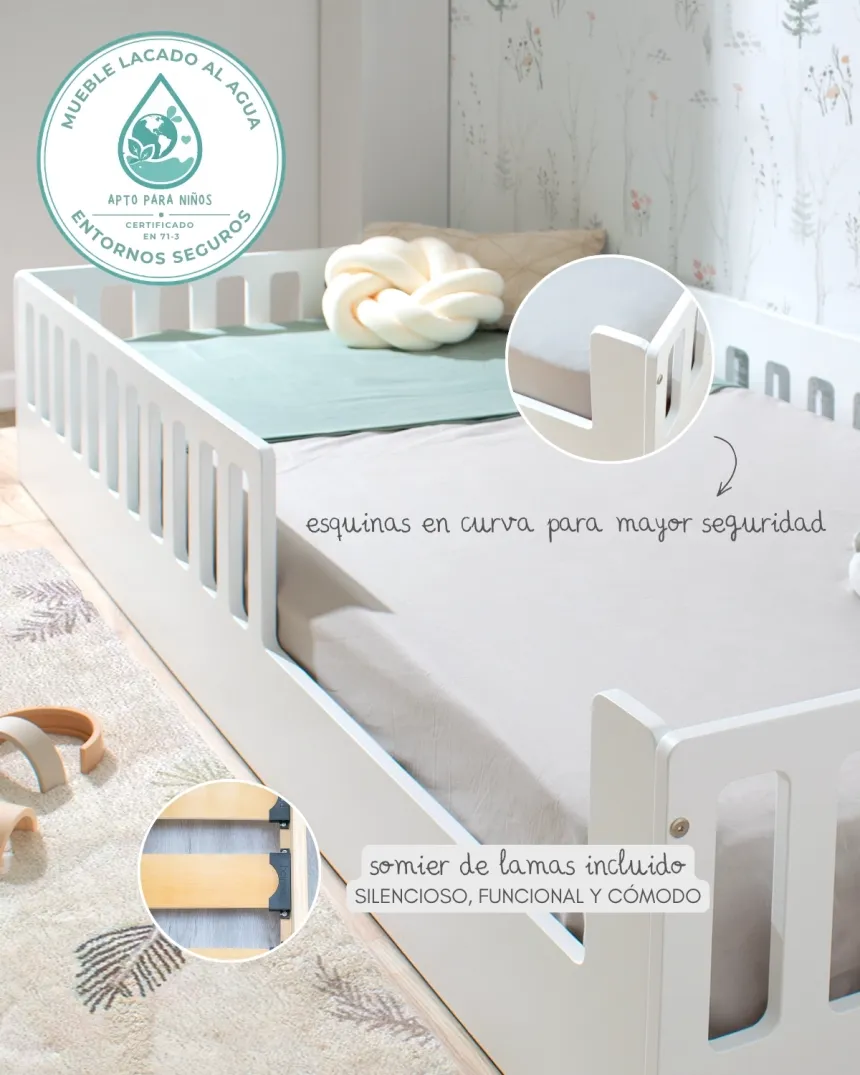 Cama montessori Barrotes Creta - Envío Gratis 72h