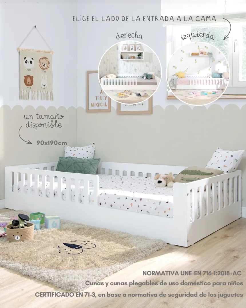 Cama montessori Barrotes Creta - Envío Gratis 72h 2