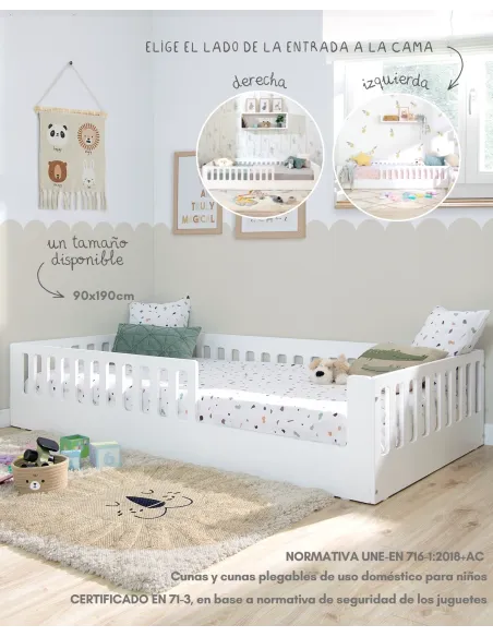 Cama montessori Barrotes Creta - Envío Gratis 72h