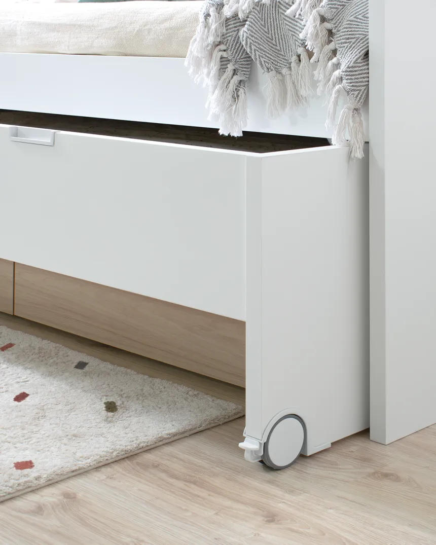 Cama compacta juvenil Forma en abedul | Entrega inmediata