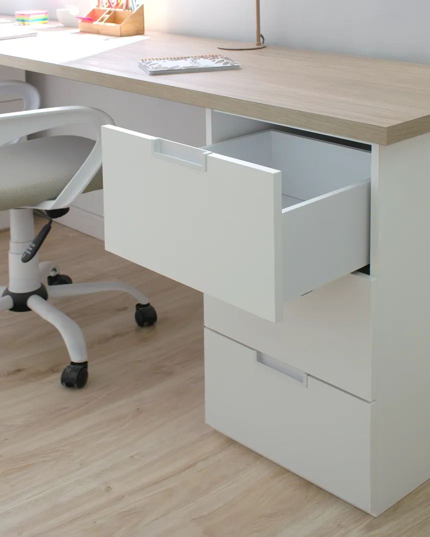 Escritorio juvenil con arcón y cajonera Forma abedul | Envío gratis 2