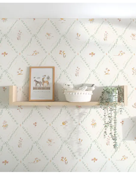 Estante de pared Forma abedul laminado