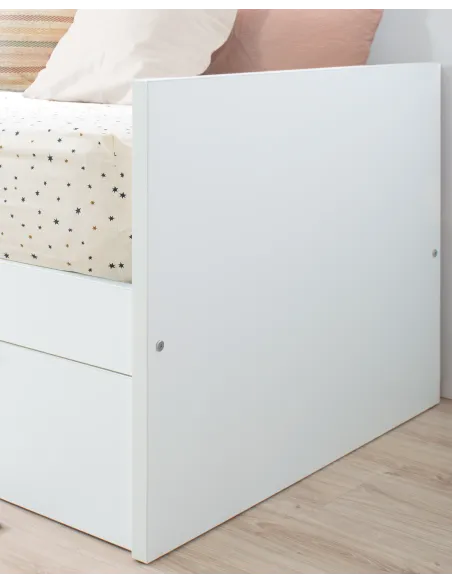 Cama nido blanca laminada 90 x 90 cm| Envío gratis e inmediato