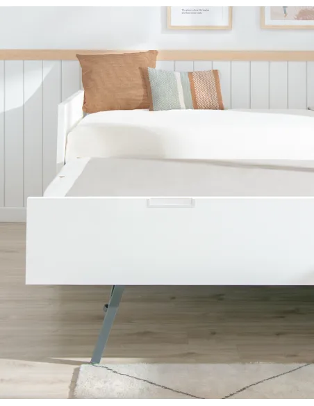 Cama nido blanca laminada 90 x 90 cm| Envío gratis e inmediato