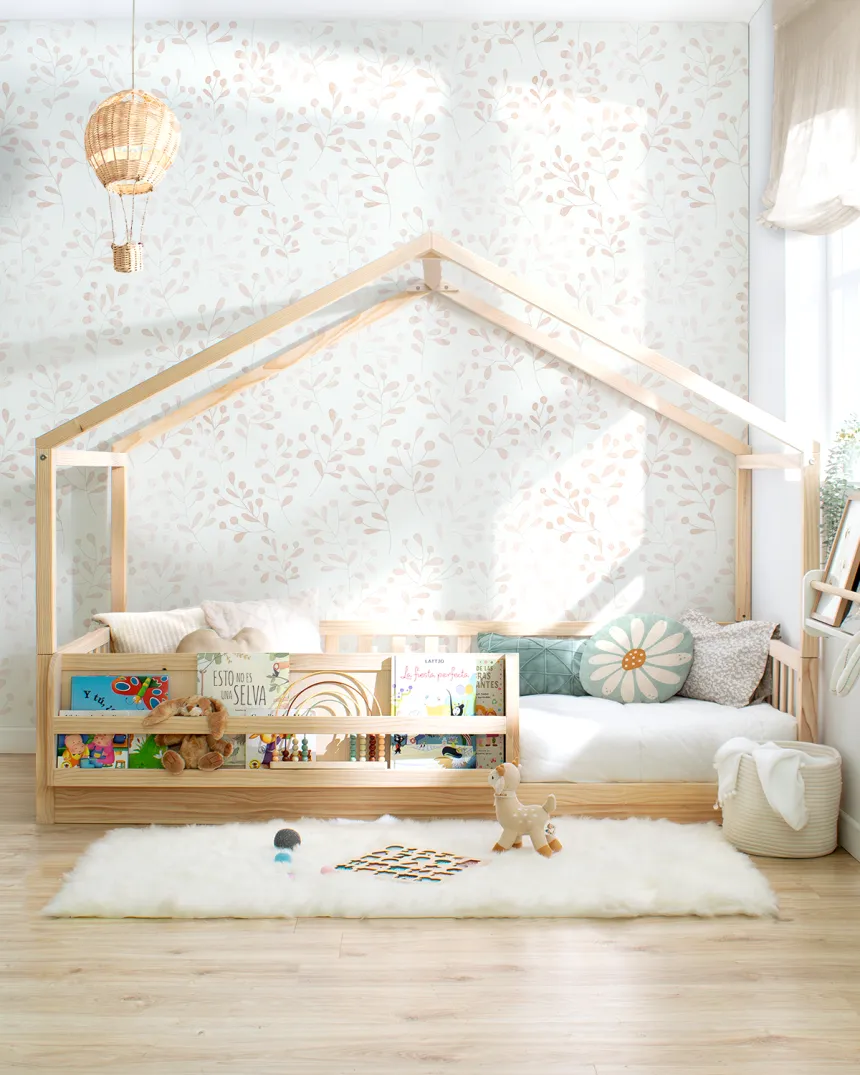 Cama Montessori evolutiva cabaña | Camas casita evolutivas