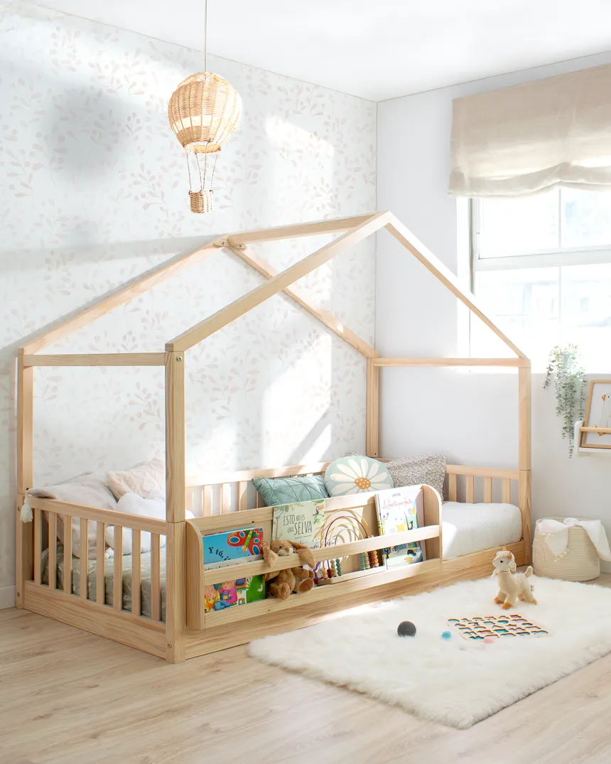 Cama Montessori evolutiva cabaña | Camas casita evolutivas