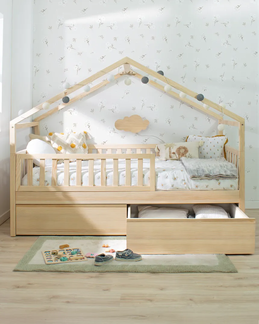 Cama infantil con cajones Evolutiva - Cabaña