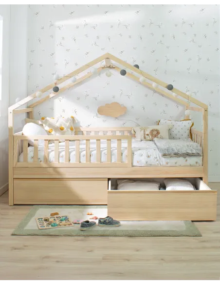Cama infantil con cajones Evolutiva - Cabaña
