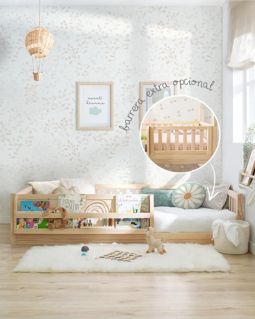 Cama Montessori evolutiva cabaña | Camas casita evolutivas 2