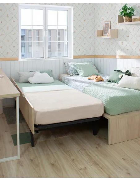 Cama nido juvenil Tatami en abedul | Entrega inmediata