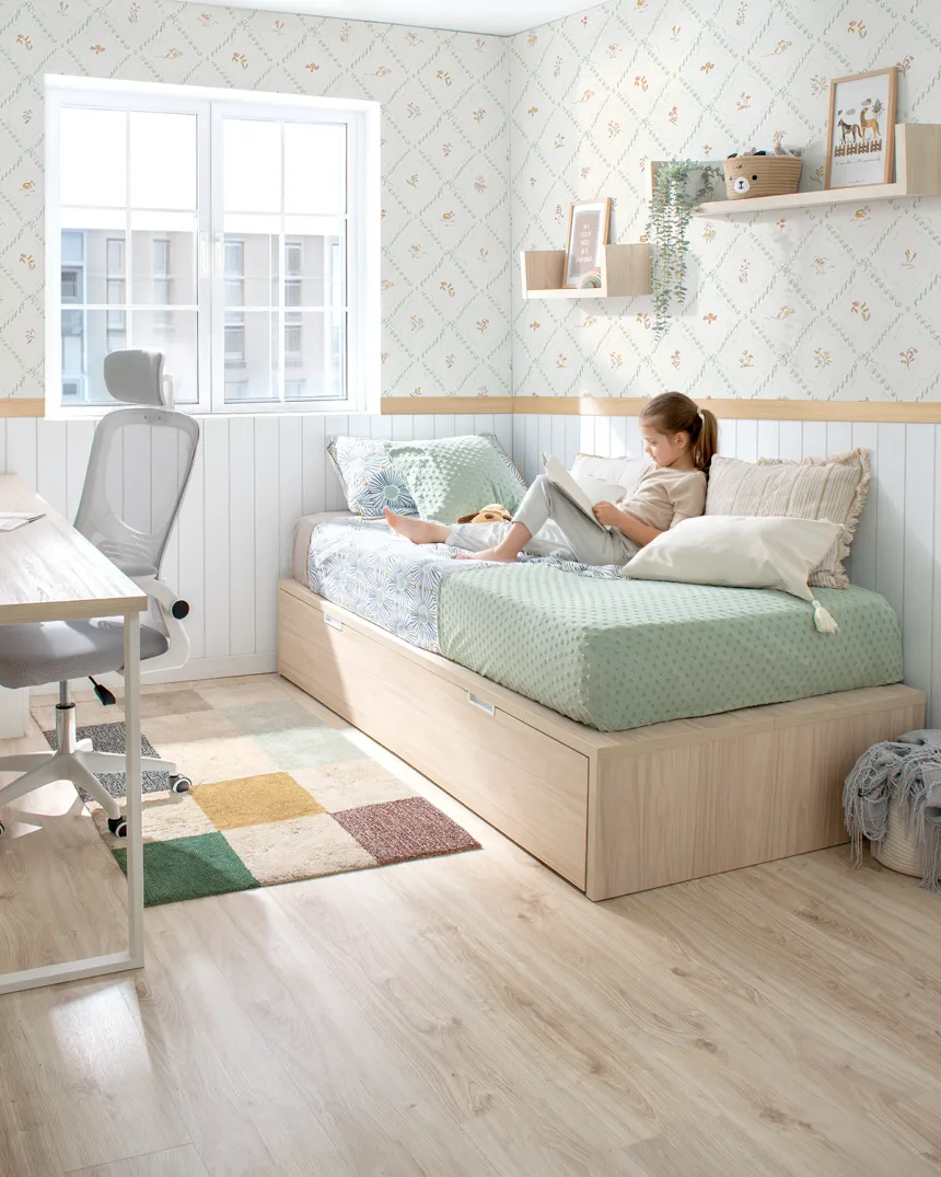 Cama nido juvenil Tatami en abedul | Entrega inmediata