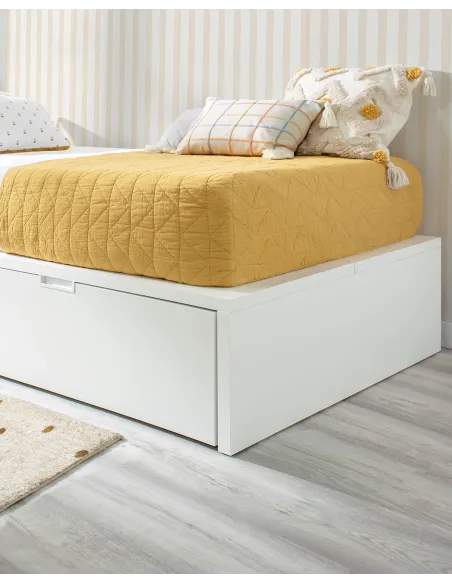 Cama nido juvenil Tatami en blanco | Entrega inmediata