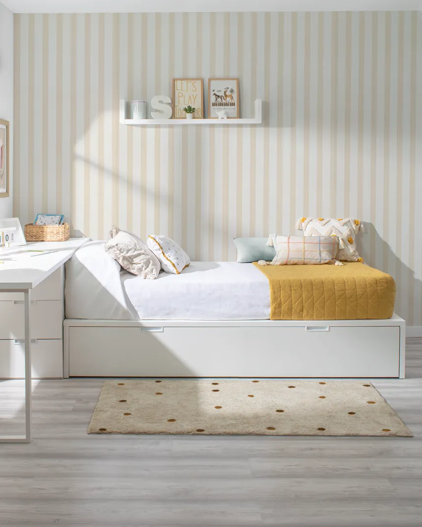 Cama nido juvenil Tatami en blanco | Entrega inmediata