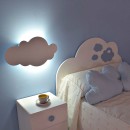 Dormitorio infantil Nubes detalle Lámpara de pared Nube 