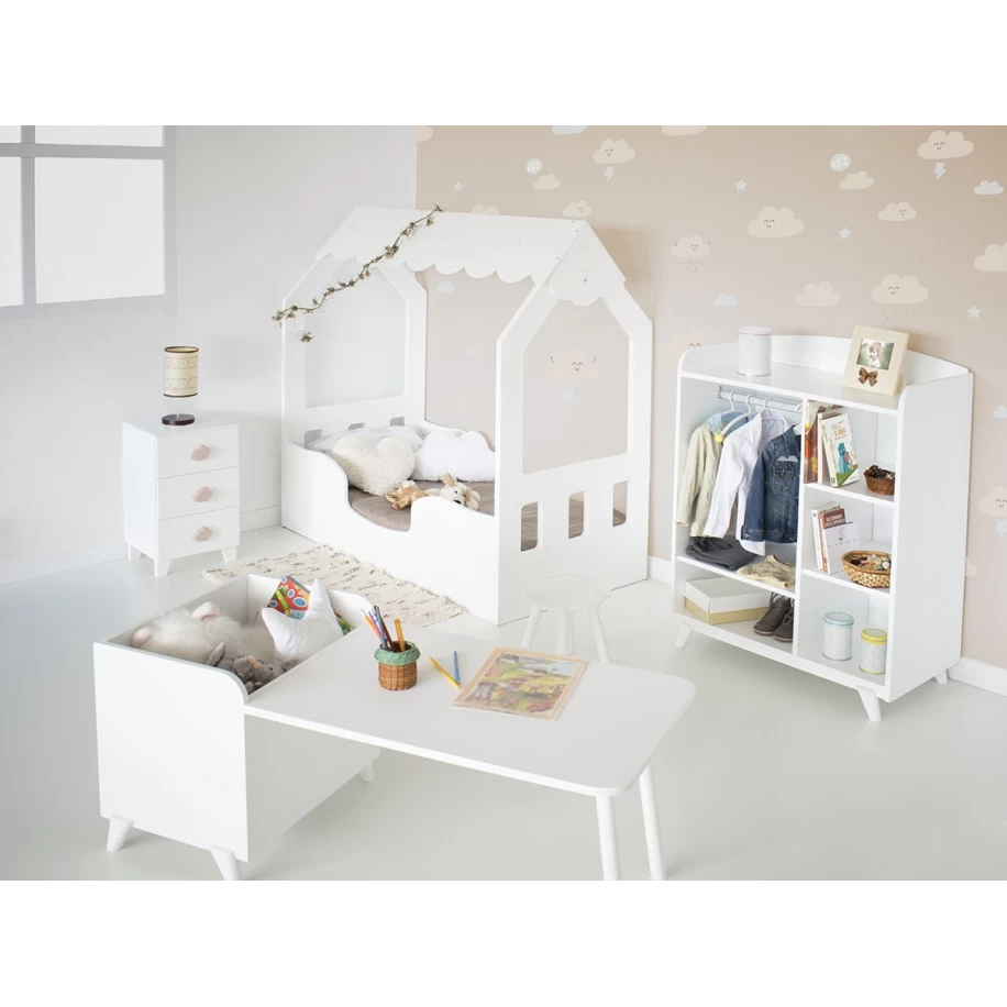 Dormitorio infantil Montessori Casita Con Armario