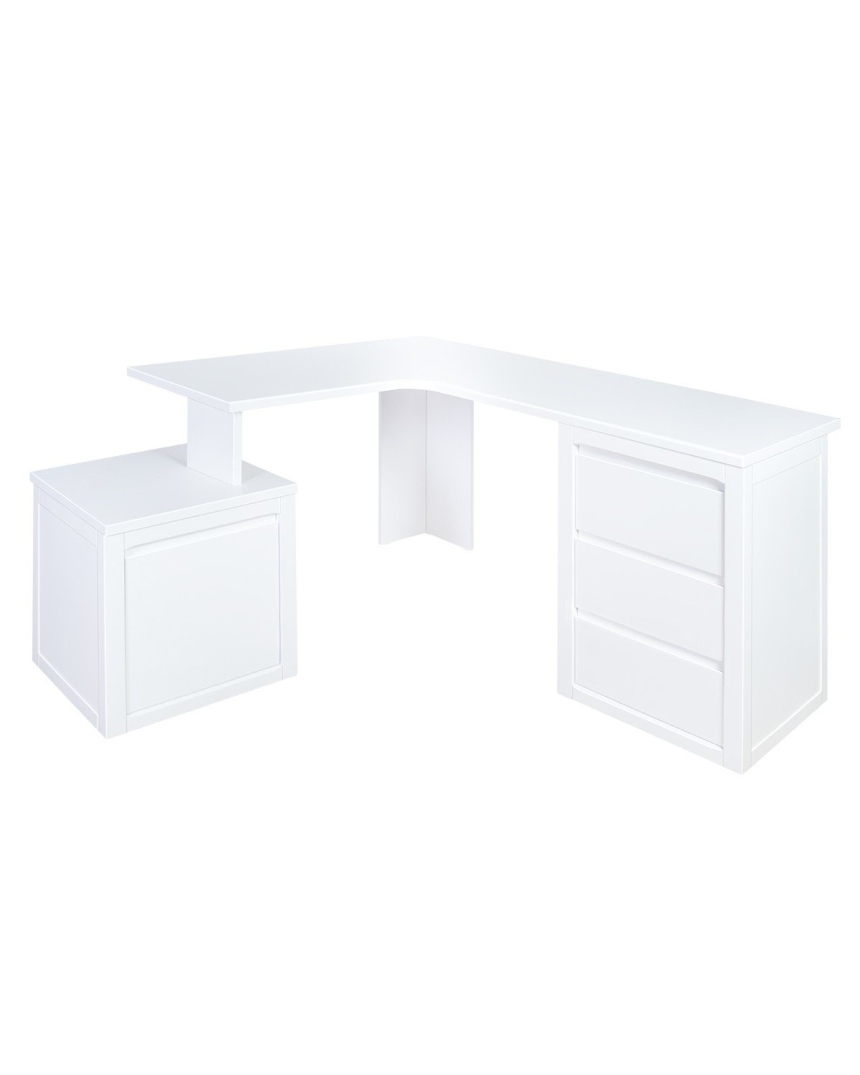 Mesa Escritorio esquinero con cajonera + modulo DERECH. . Lineal