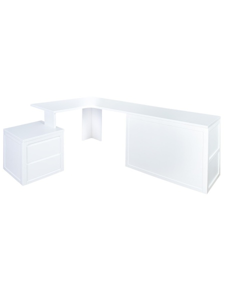 Mesa Escritorio esquinero con Arcón + Modulo DERECHA  Lineal