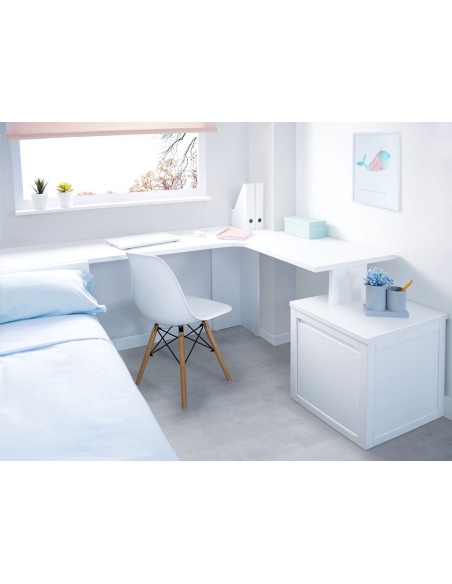 Mesa Escritorio esquinero con Arcón + Modulo DERECHA  Lineal