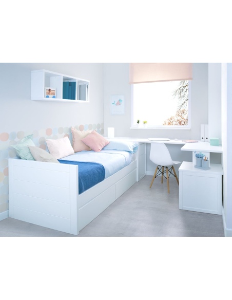 Mesa Escritorio esquinero con Arcón + Modulo DERECHA  Lineal