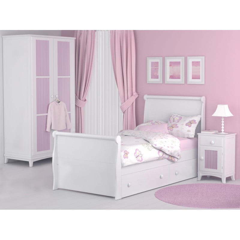 Dormitorio infantil Diana cama con cajones