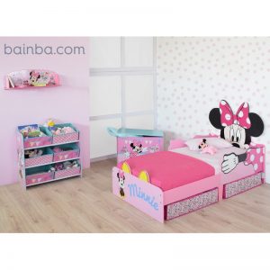 Habitación para niñas Minnie Mouse con cajones