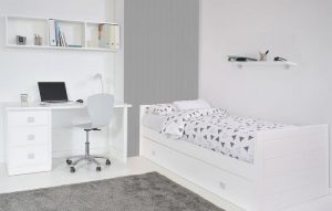 Dormitorio infantil Estrella con tonos grises